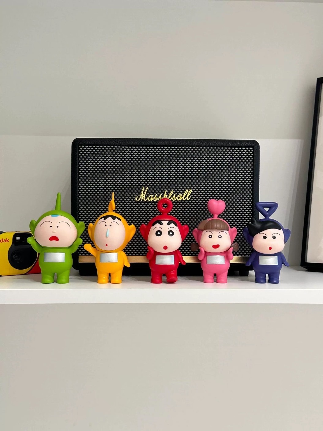 春日部天線寶寶 蠟筆小新 夢幻連動 公仔組 五入