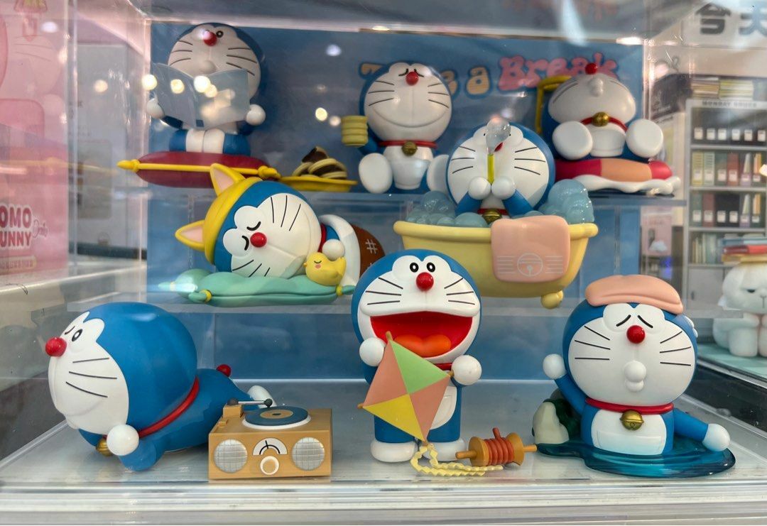 【盲盒連 原裝場景防塵展示盒】52TOYS 盲盒系列- 多啦A夢Take a Break (全套8款)