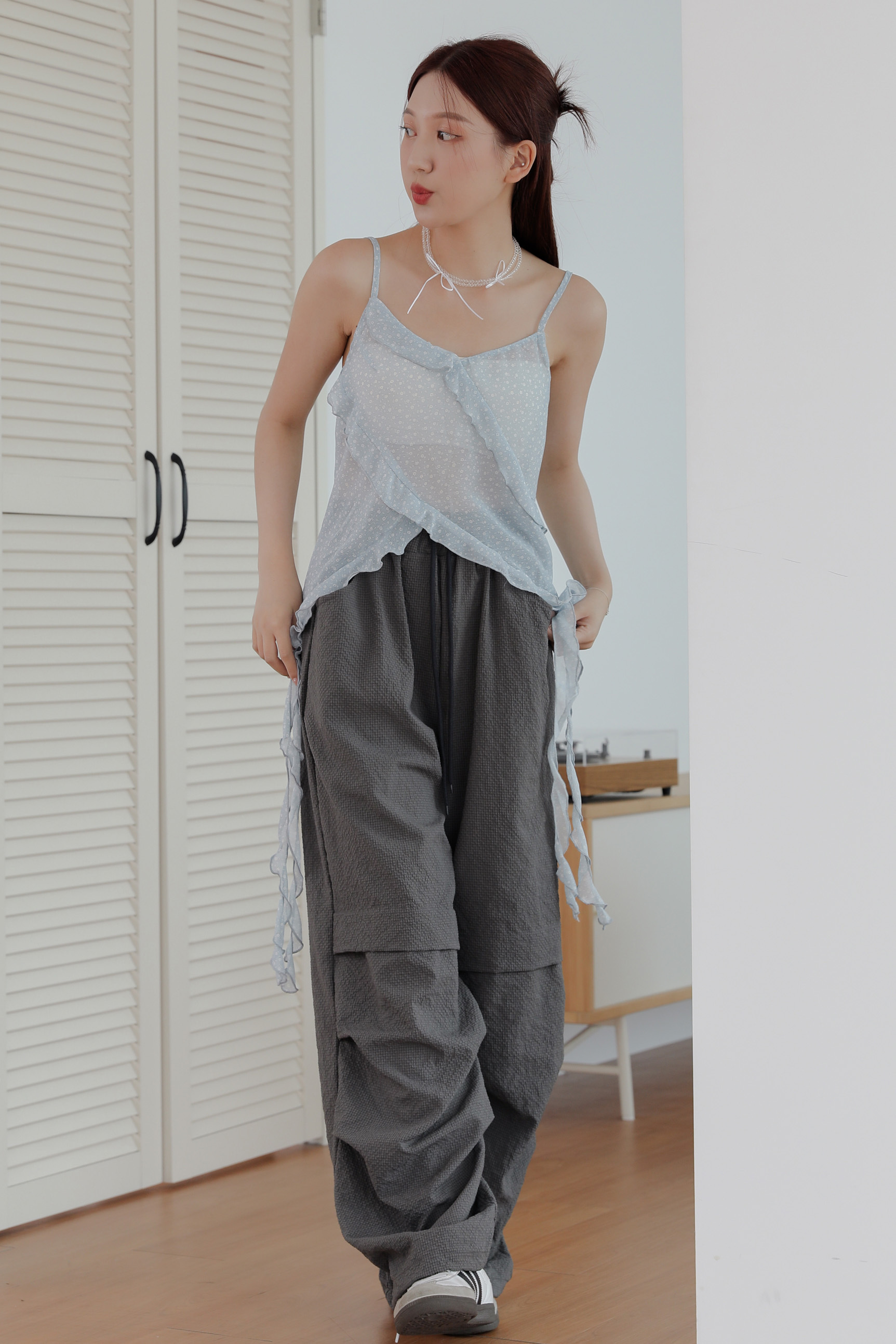 Chijimi Tape Pants #長褲