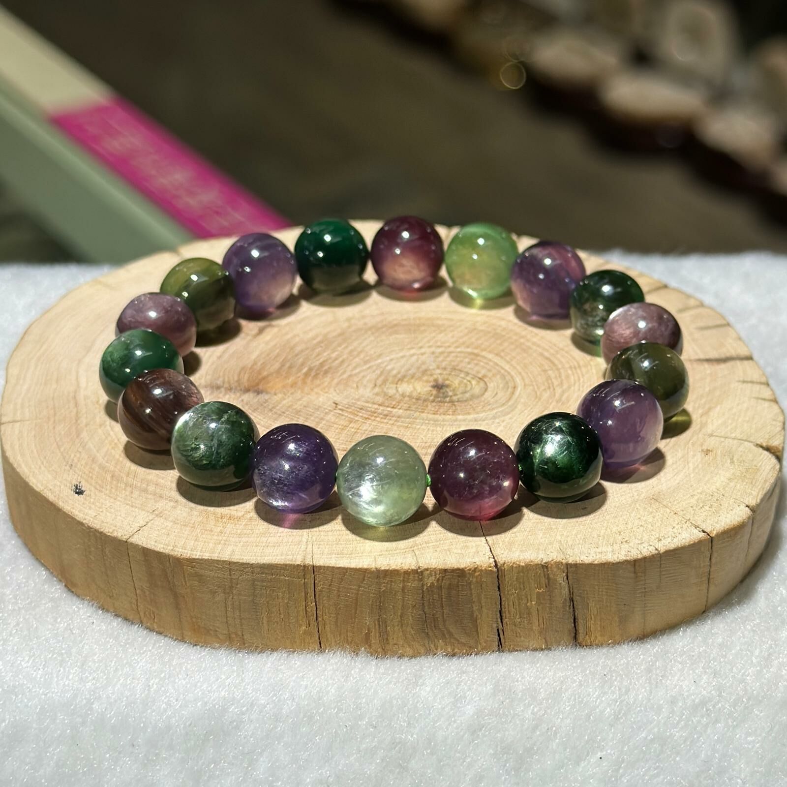 彩鋰雲母手串 11 mm +/-