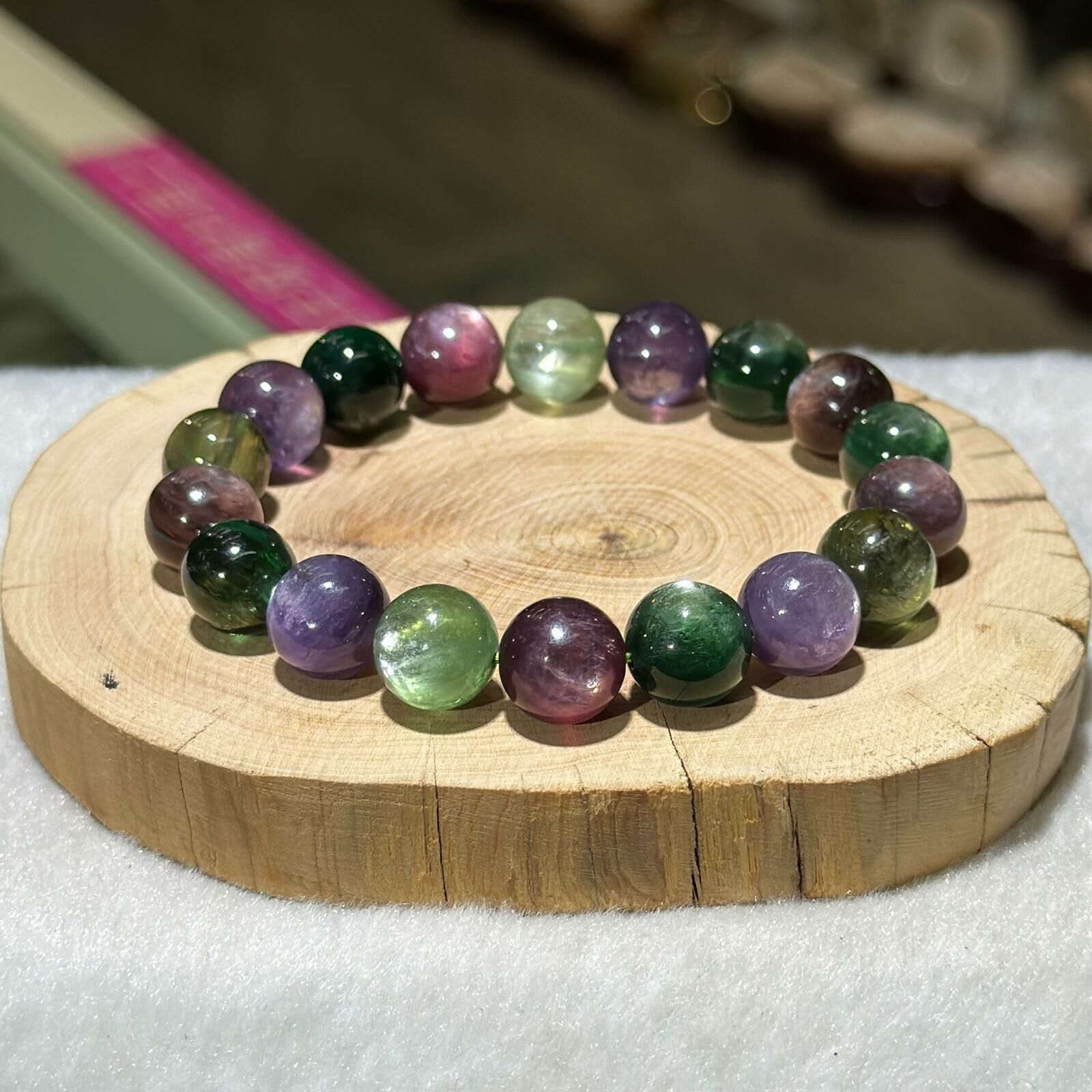 彩鋰雲母手串 11 mm +/-