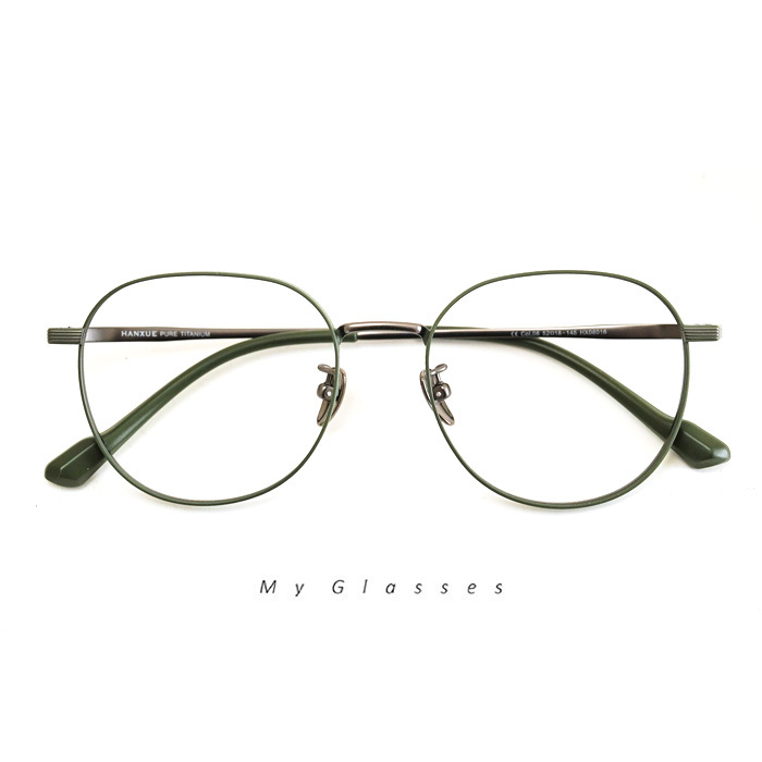 C385鈦金屬圓框眼鏡