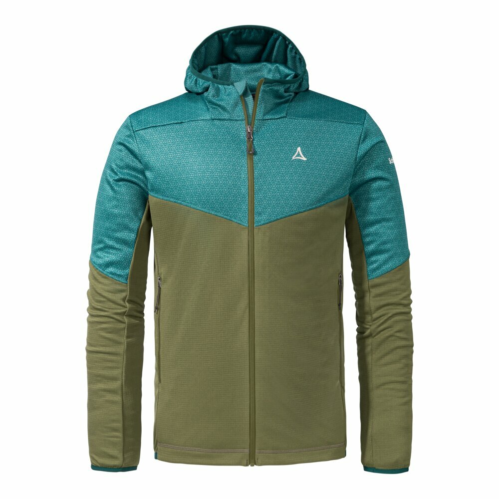 【Schoffel】男快乾排汗連帽外套 / 24SL20-23837-[藍綠拼色、灰白]