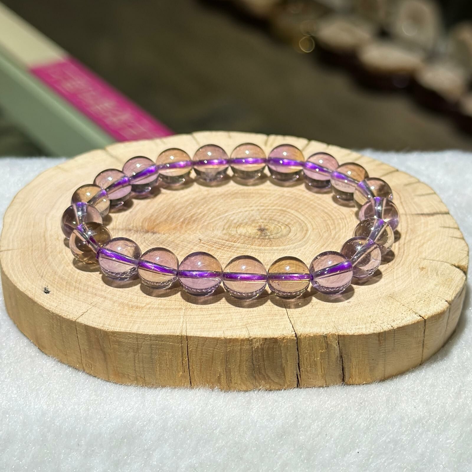 高品✨玻利維亞紫黃晶手串