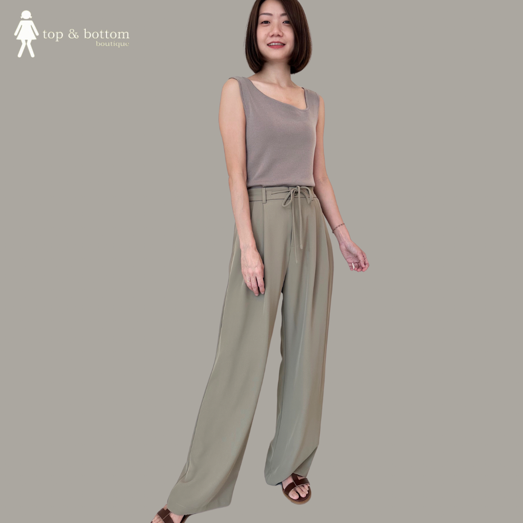 STRING WAISTED LONG PANT