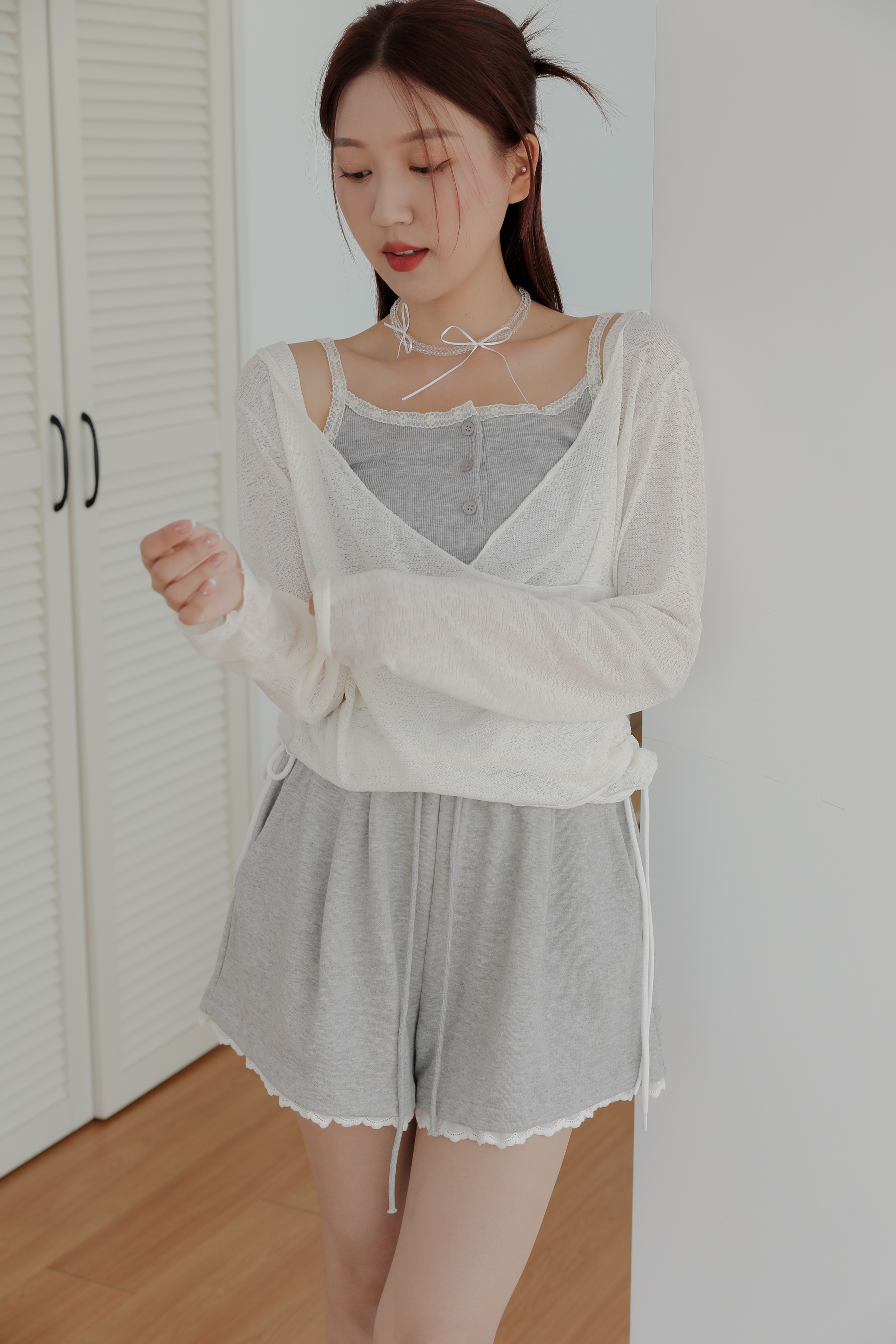 Elise String Hoodie Knit #針織上衣