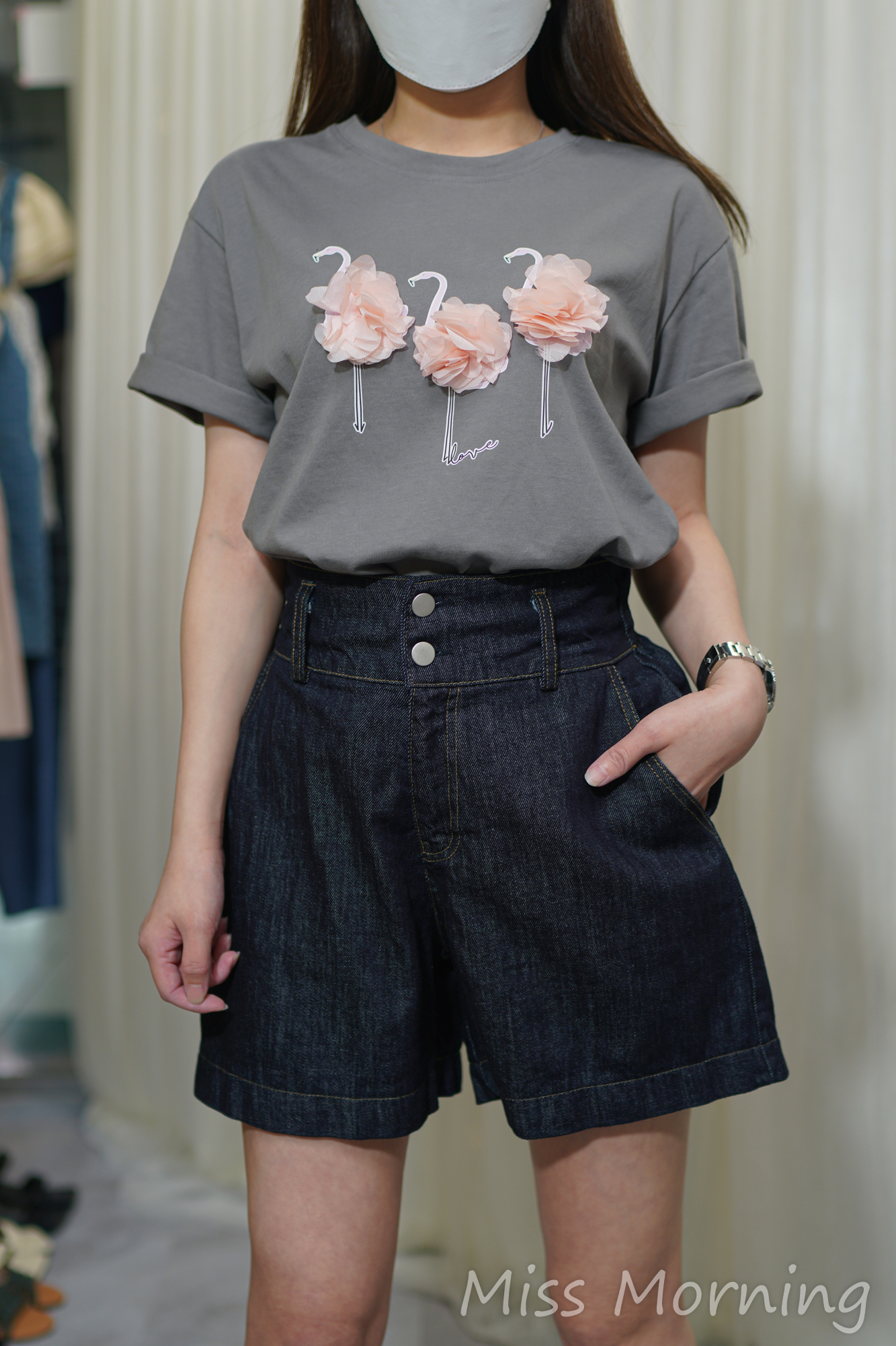 立體花款上衣(14001)