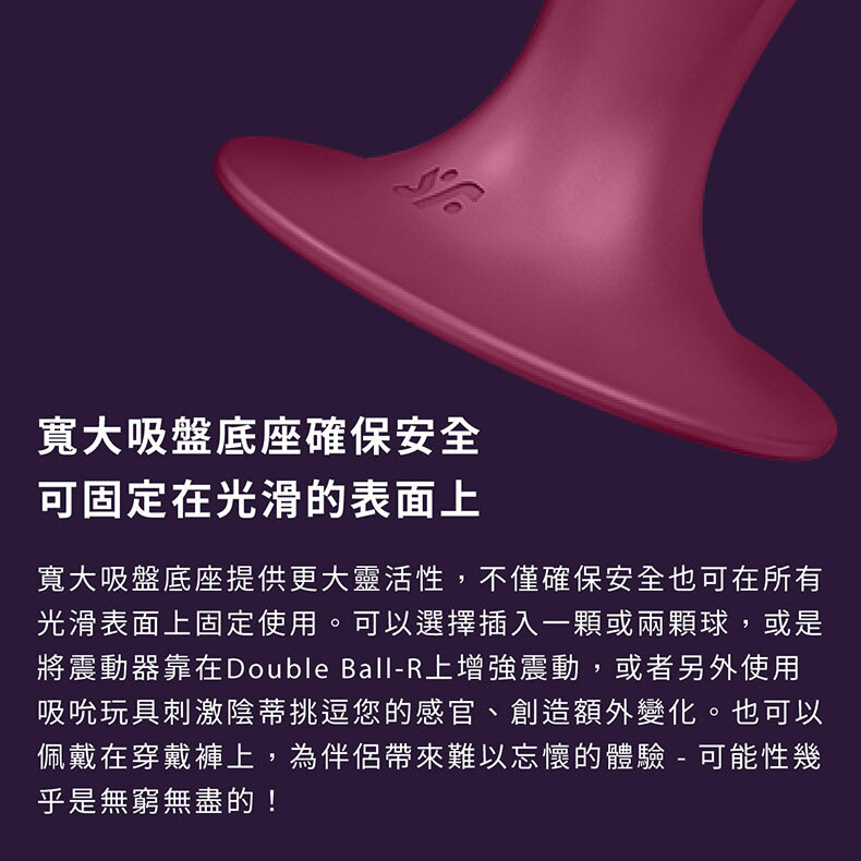 Satisfyer｜Double Ball-R｜雙球扭轉後庭+吸盤