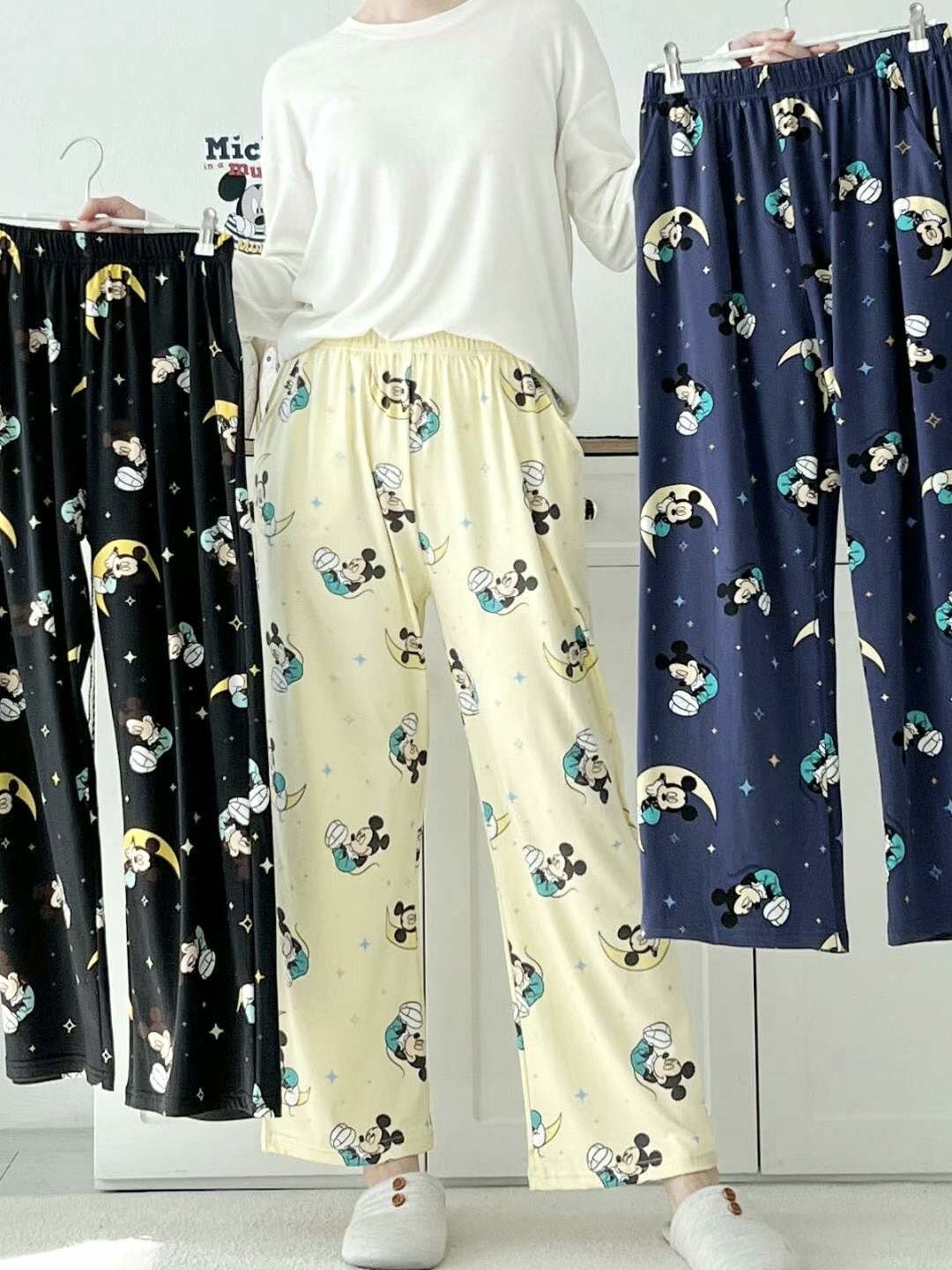 [ 韓國直送 ] OA03 MOON MICKEY SLEEPY PANTS