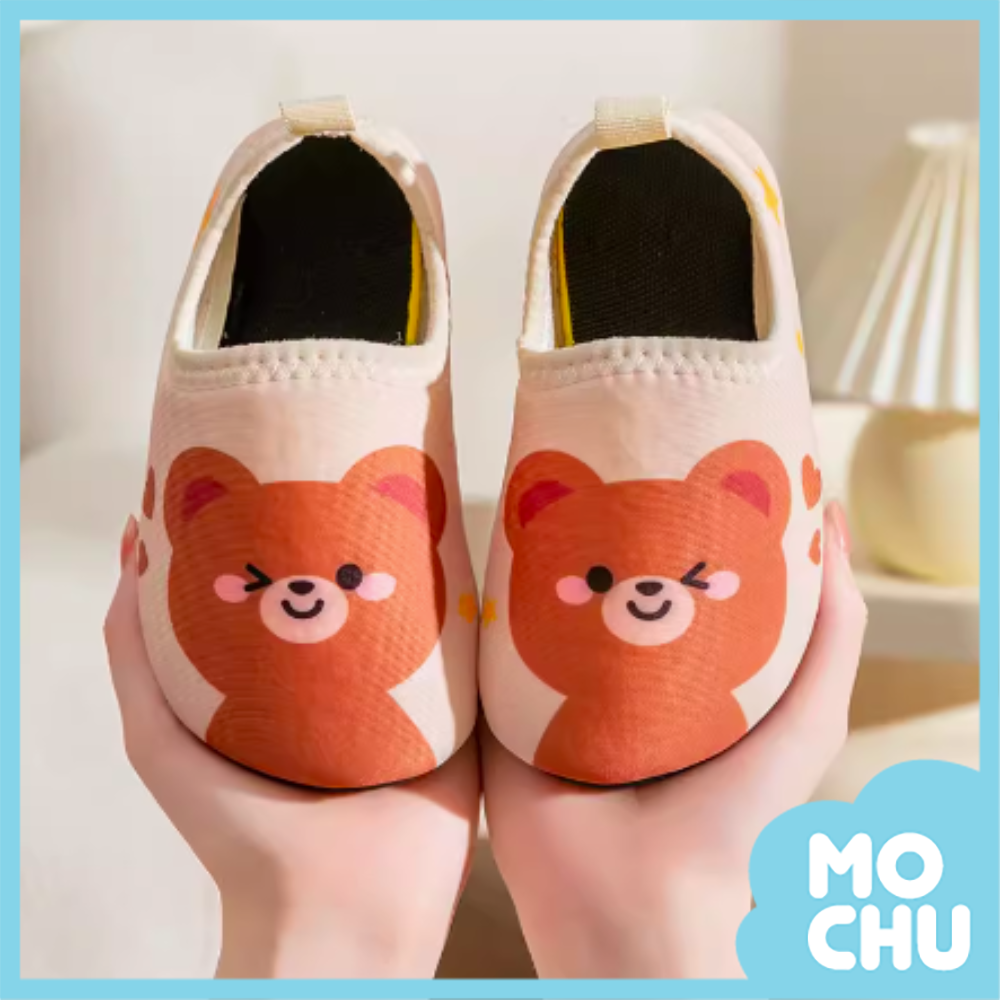 扎眼微笑小熊防滑沙灘鞋