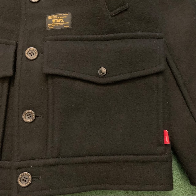 ON SALE 35% OFF: WTAPS BLACK LUMBER JACK WOOL MELTON JA