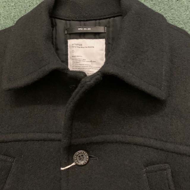 最後價格 LAST PRICE SALE : WTAPS BLACK LUMBER JACK WOOL MELTON JACKET - BLACK SIZE S IN STOCK NOW (現貨發售中)