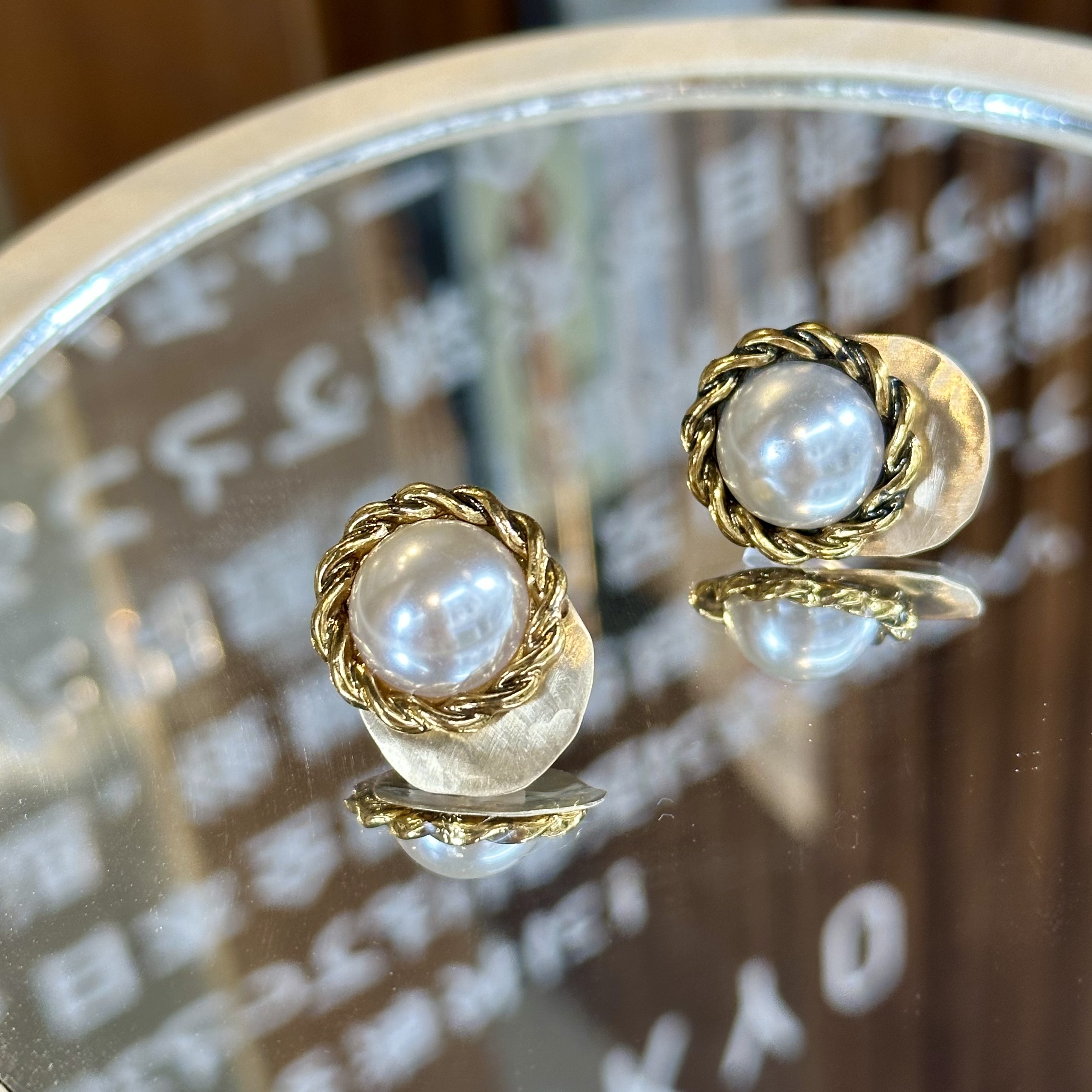 [coco petit.] 黃銅耳環A15