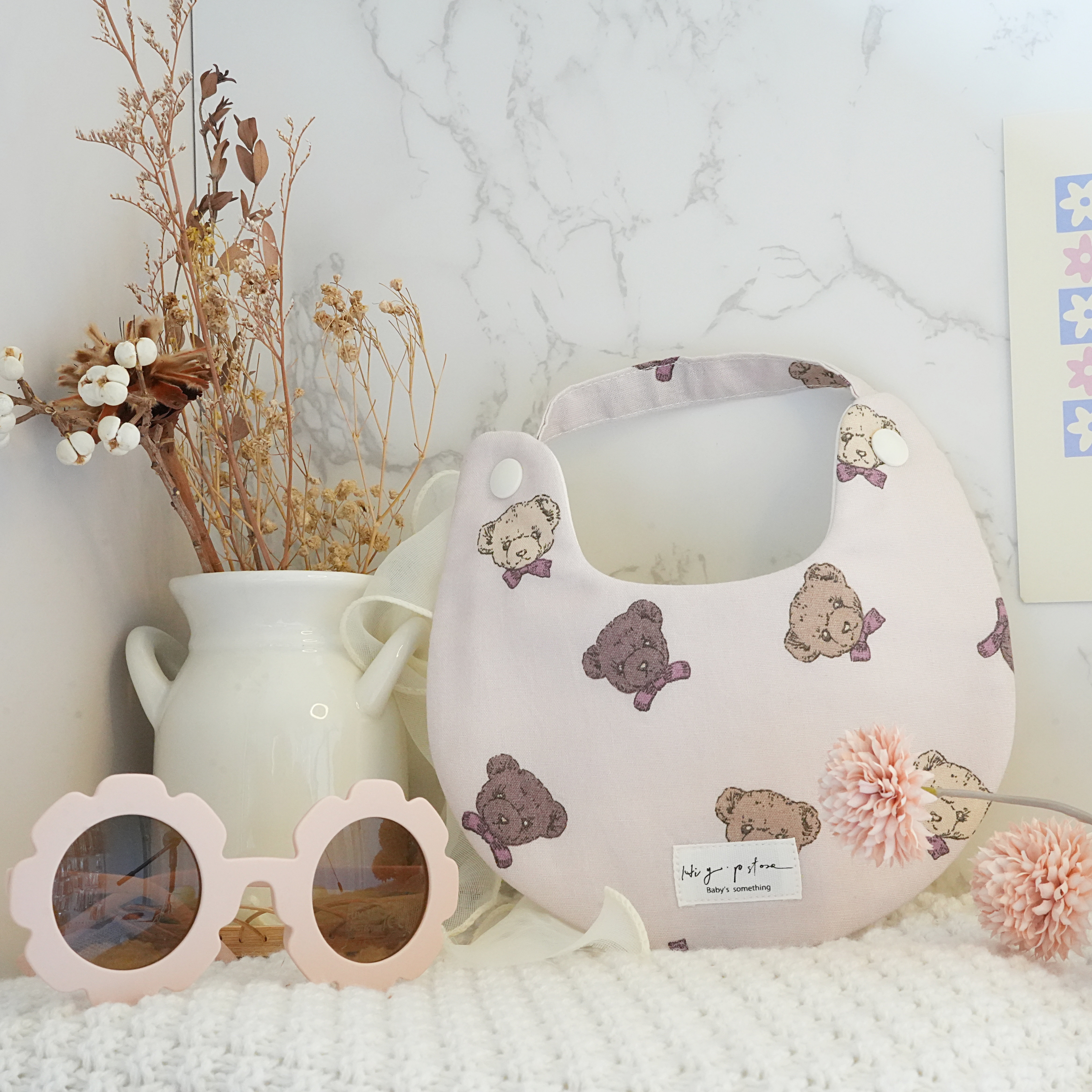 Hi Y.P store-手作圍兜-大頭泰迪