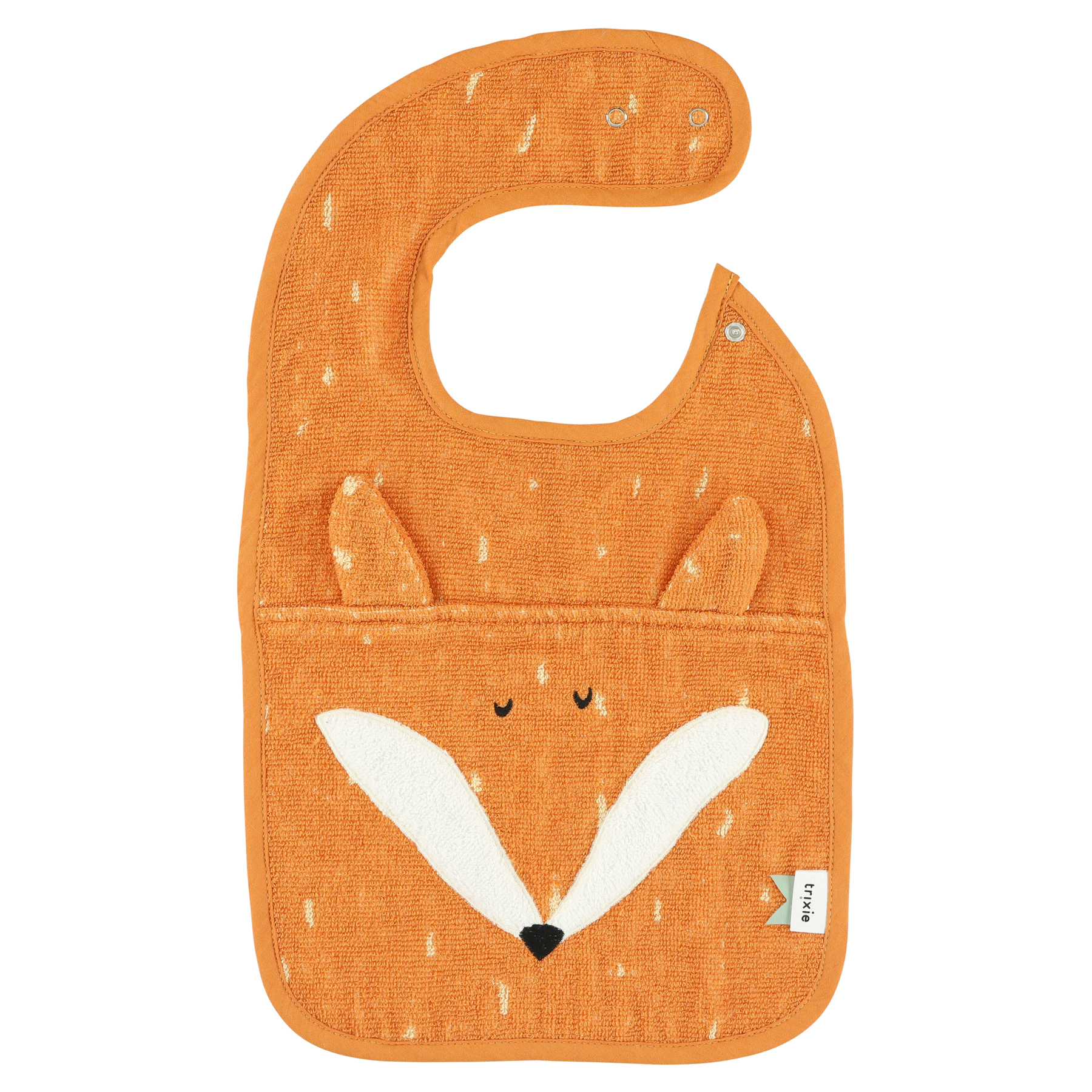 【比利時Trixie】動物造型有機棉圍兜-聰明狐狸