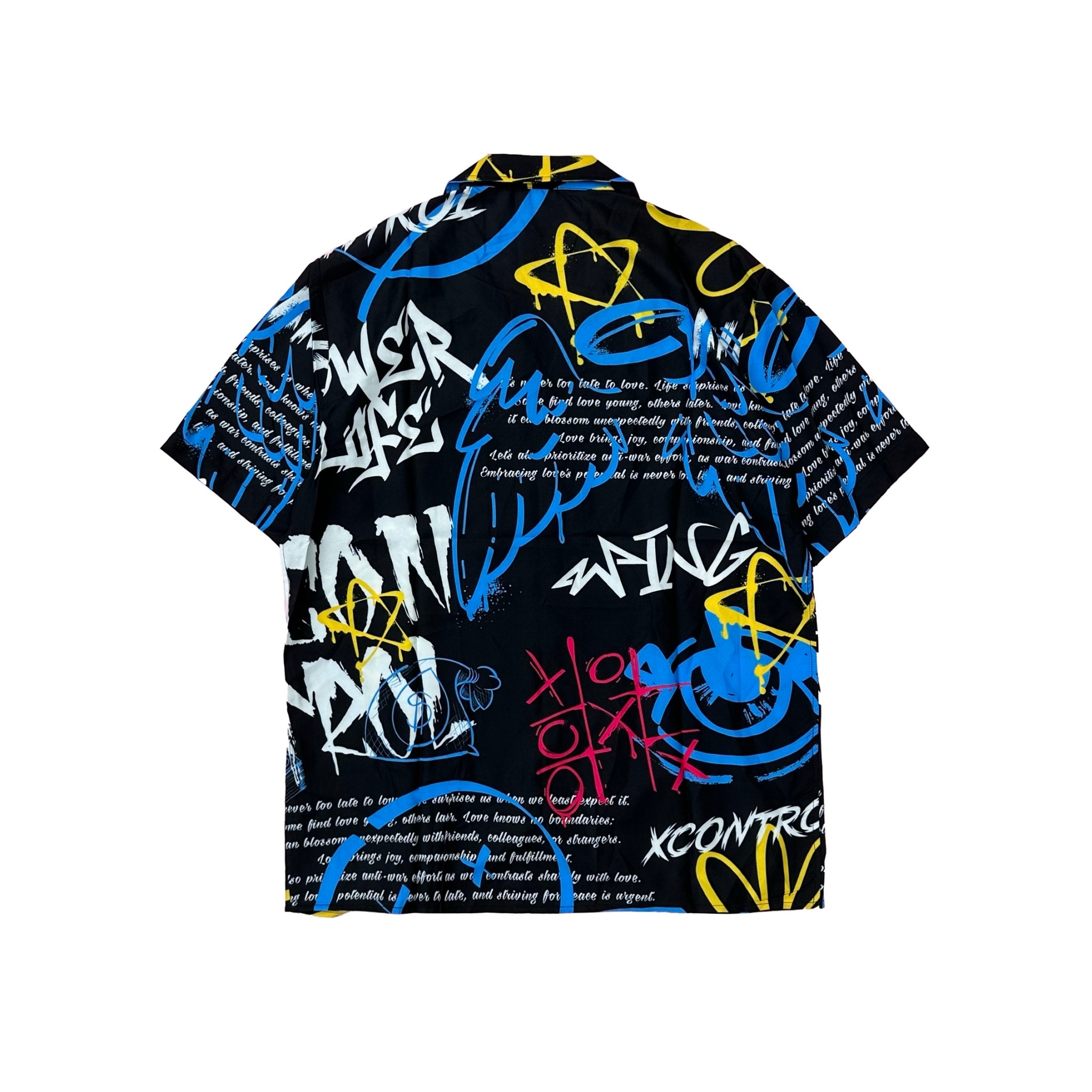 XCTRL 塗鴉標語-短袖襯衫