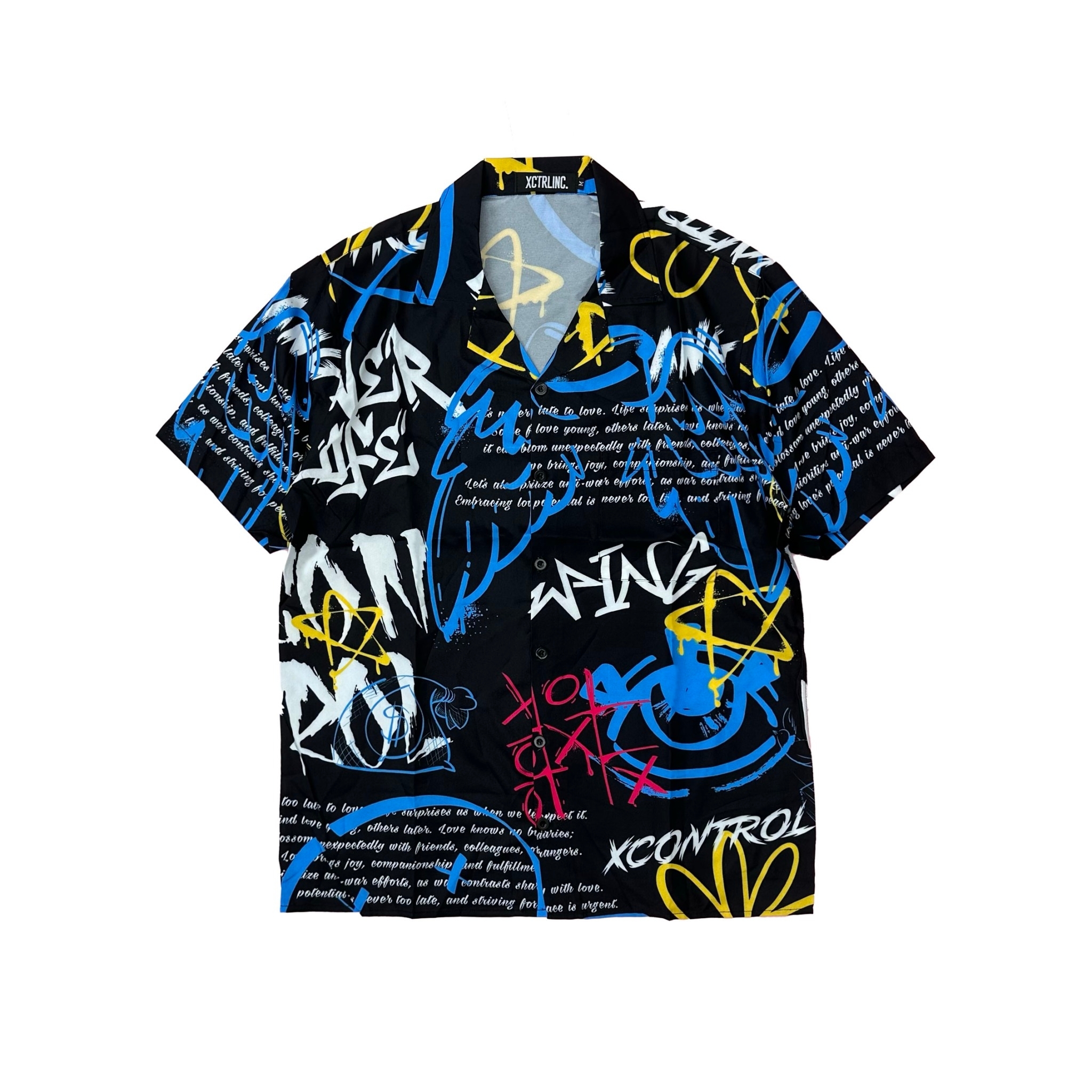XCTRL 塗鴉標語-短袖襯衫