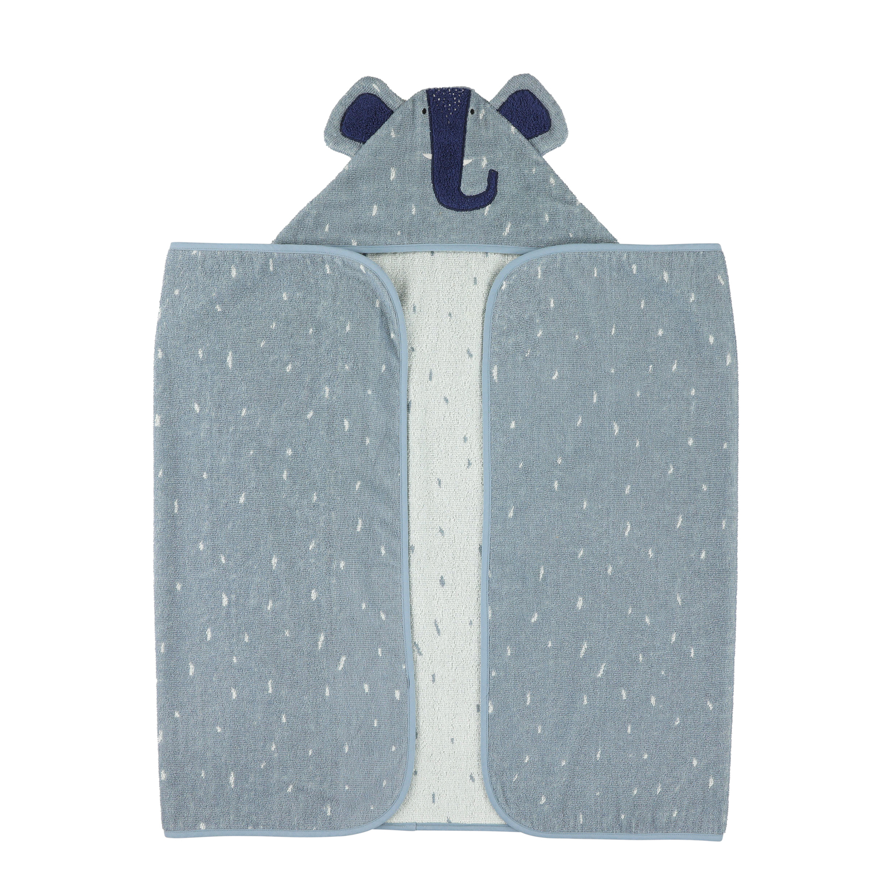 【比利時Trixie】動物造型有機棉連帽浴巾-逗趣小象