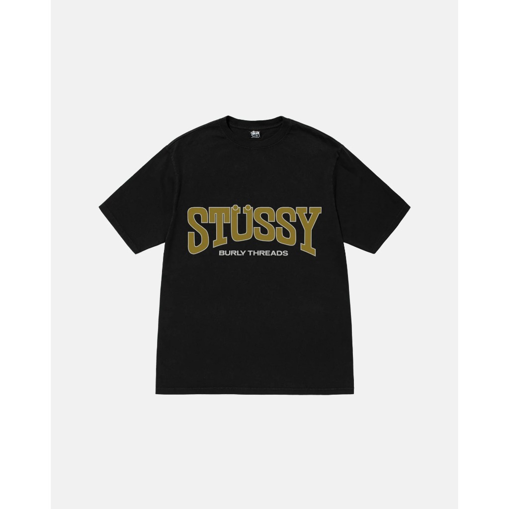 2024SS STUSSY BURLY THREADS TEE PIGMENT DYED 水洗 字體 短T 現貨