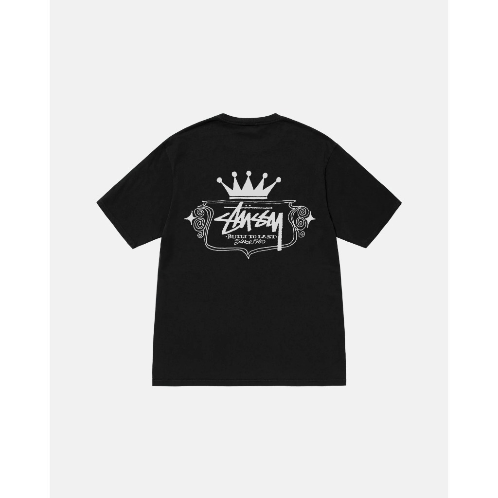 2024SS STUSSY BUILT TO LAST TEE PIGMENT DYED 皇冠 水洗 短T 現貨