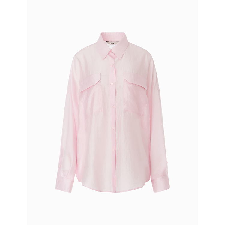 夏日透膚薄襯衫