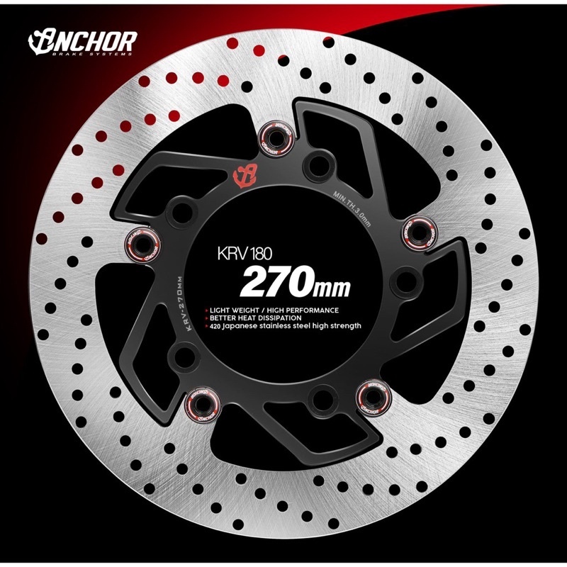 【ANCHOR 銨科】高性能浮動碟盤 3孔  5孔  6孔  前碟