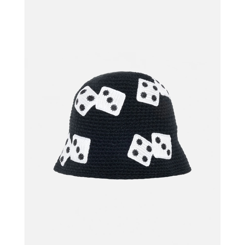 2024SS STUSSY BUCKET HAT DICE KNIT 骰子 針織 漁夫帽 帽子 現貨