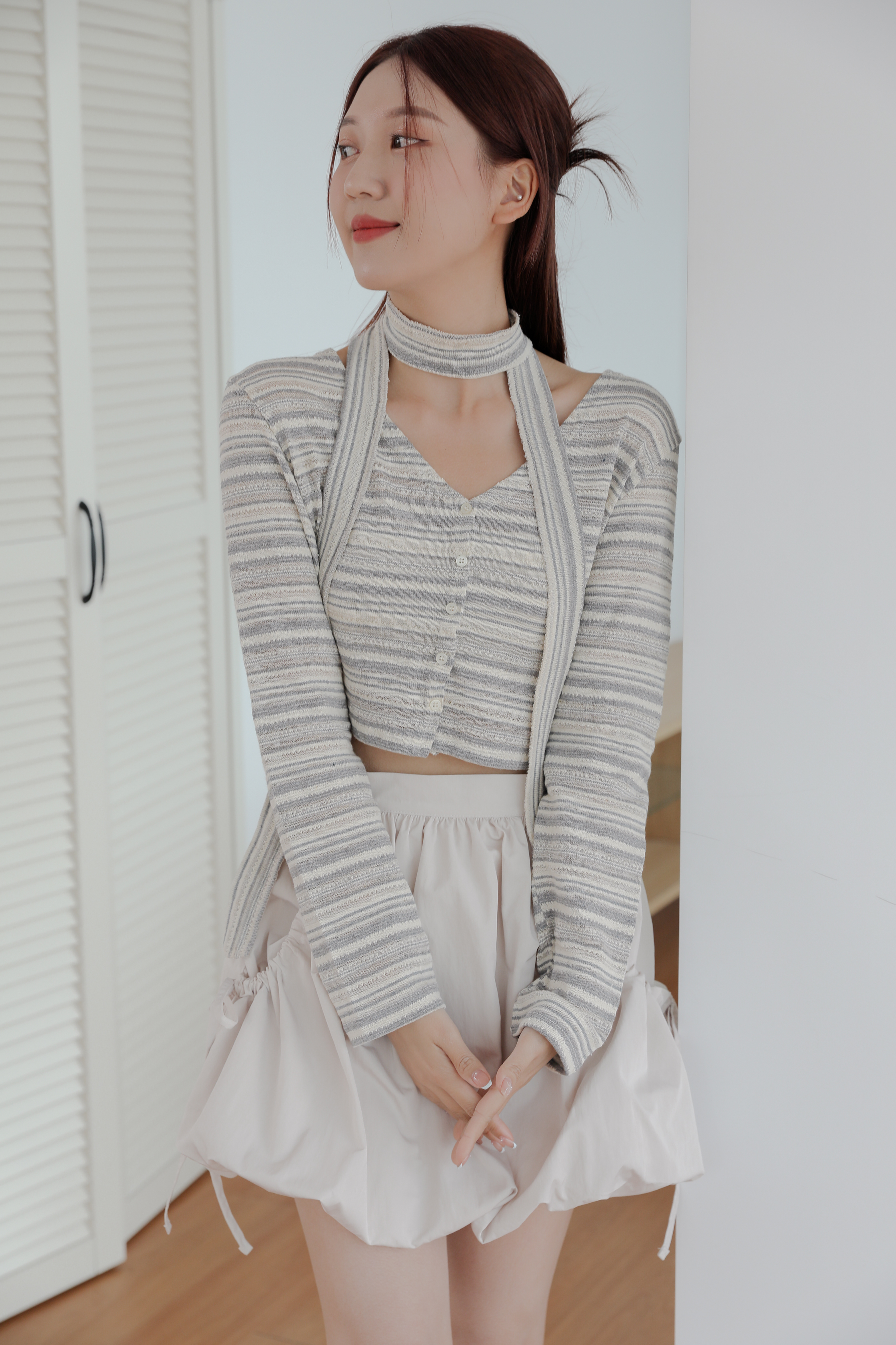 Mie Scarf Cardigan #罩衫