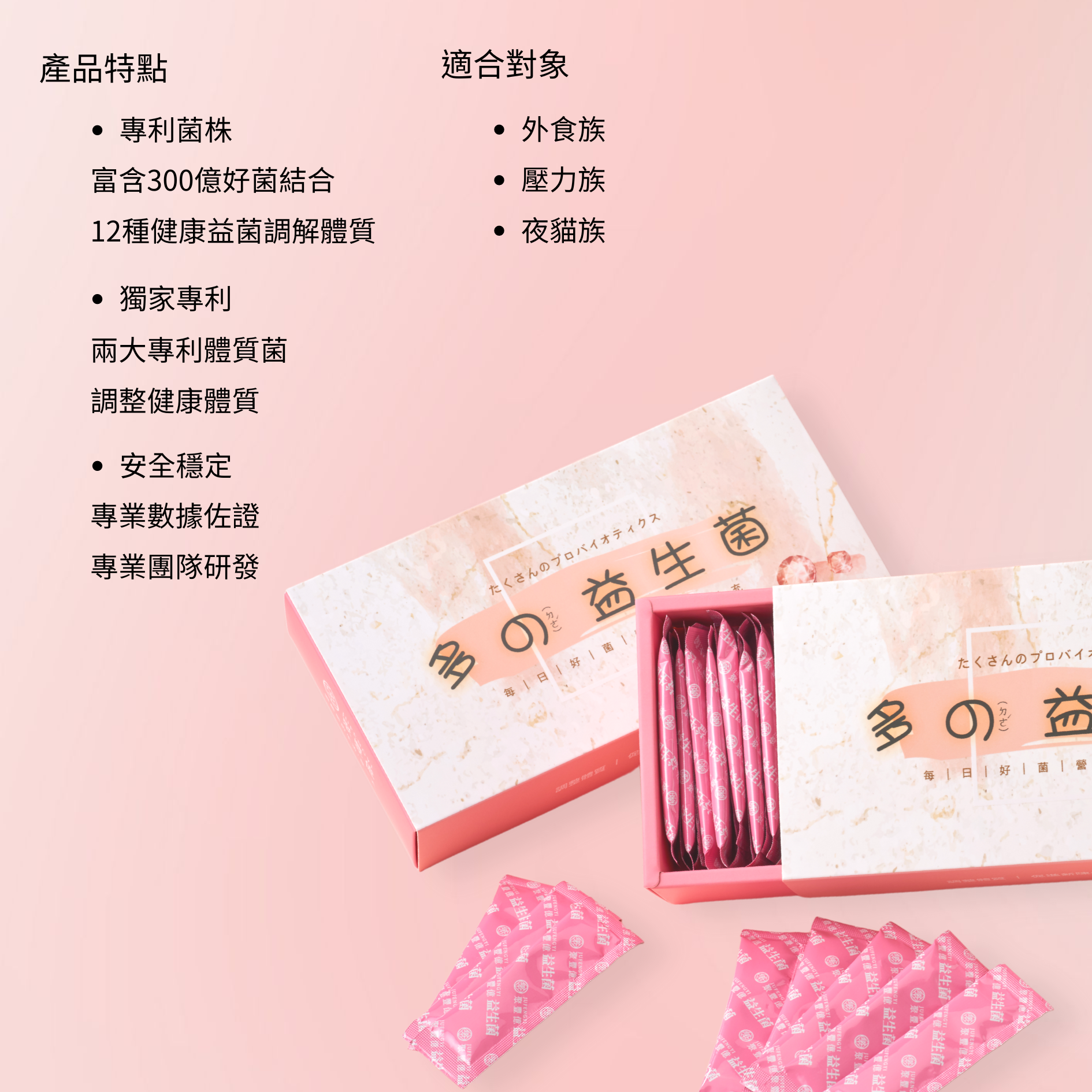 【超值】綜合體驗包x6 （蔬果暢飲x2+膠原蛋白x2+多の益生菌x2)