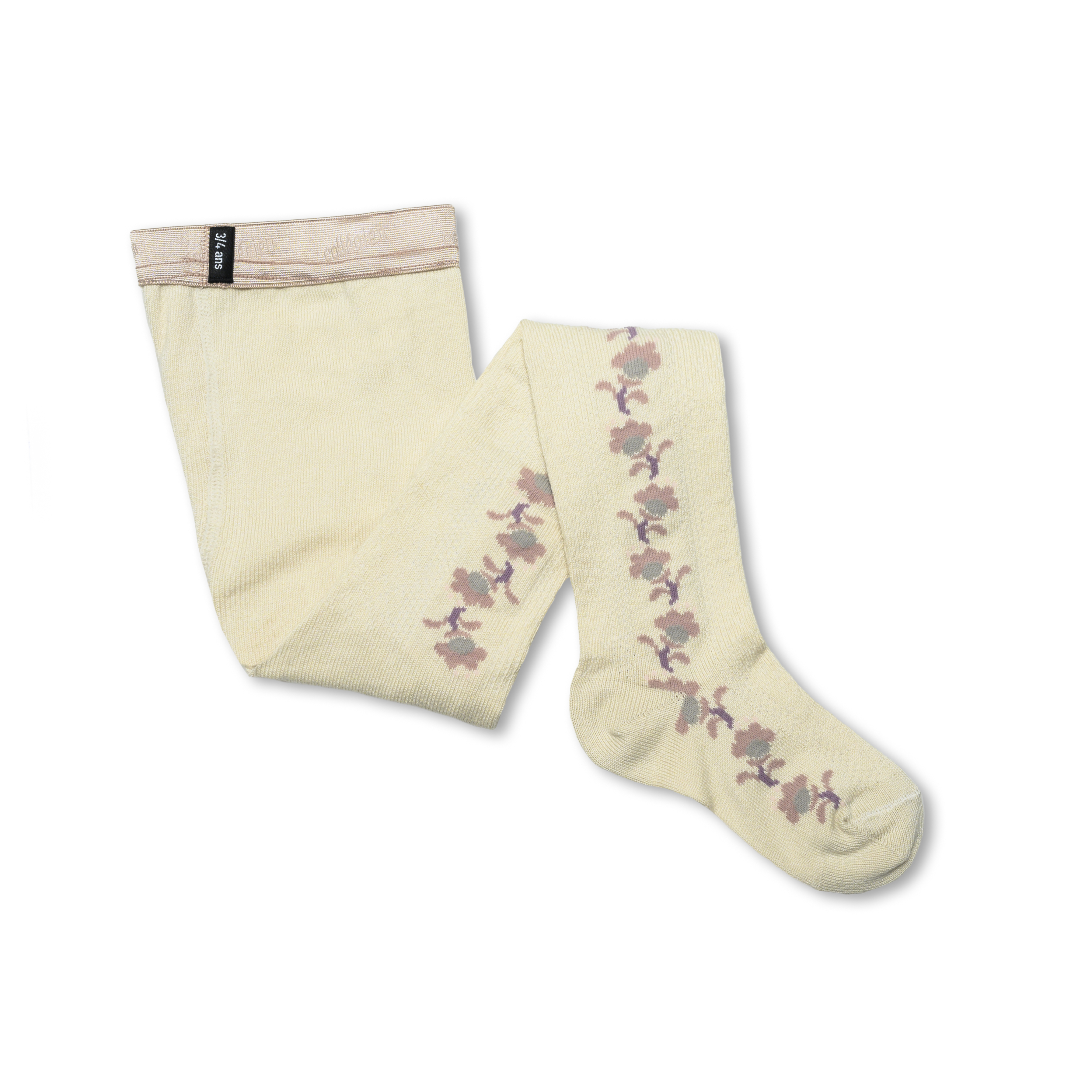 COLLEGIEN 織花褲襪 Anthéa - Doux Agneaux 米白