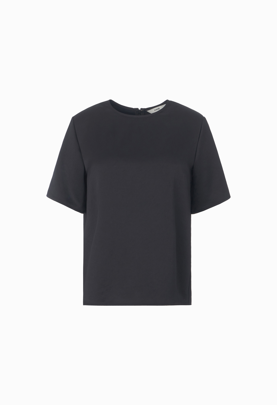 霧光質感緞面上衣