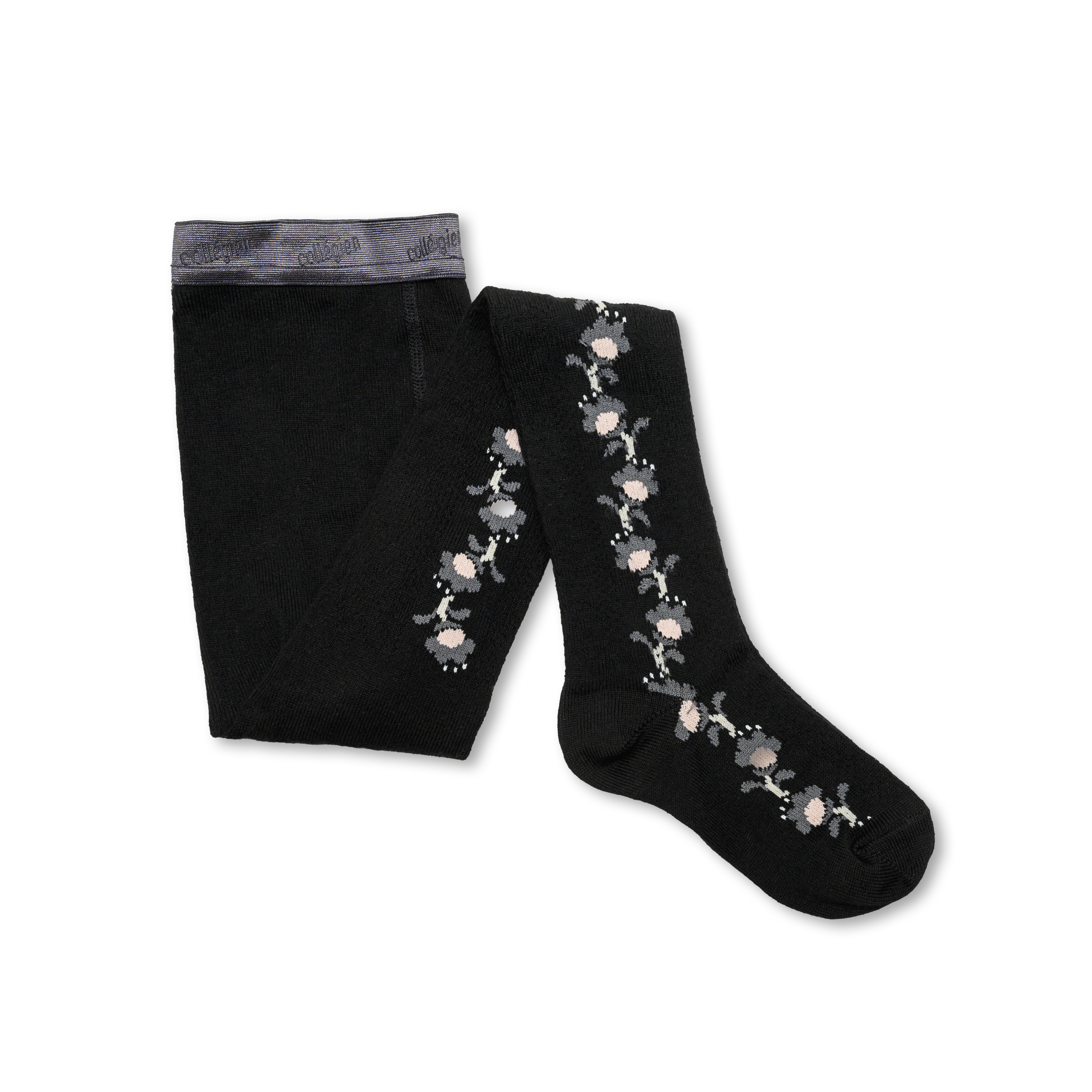 COLLEGIEN 織花褲襪 Anthéa - Noir de Charbon 炭黑