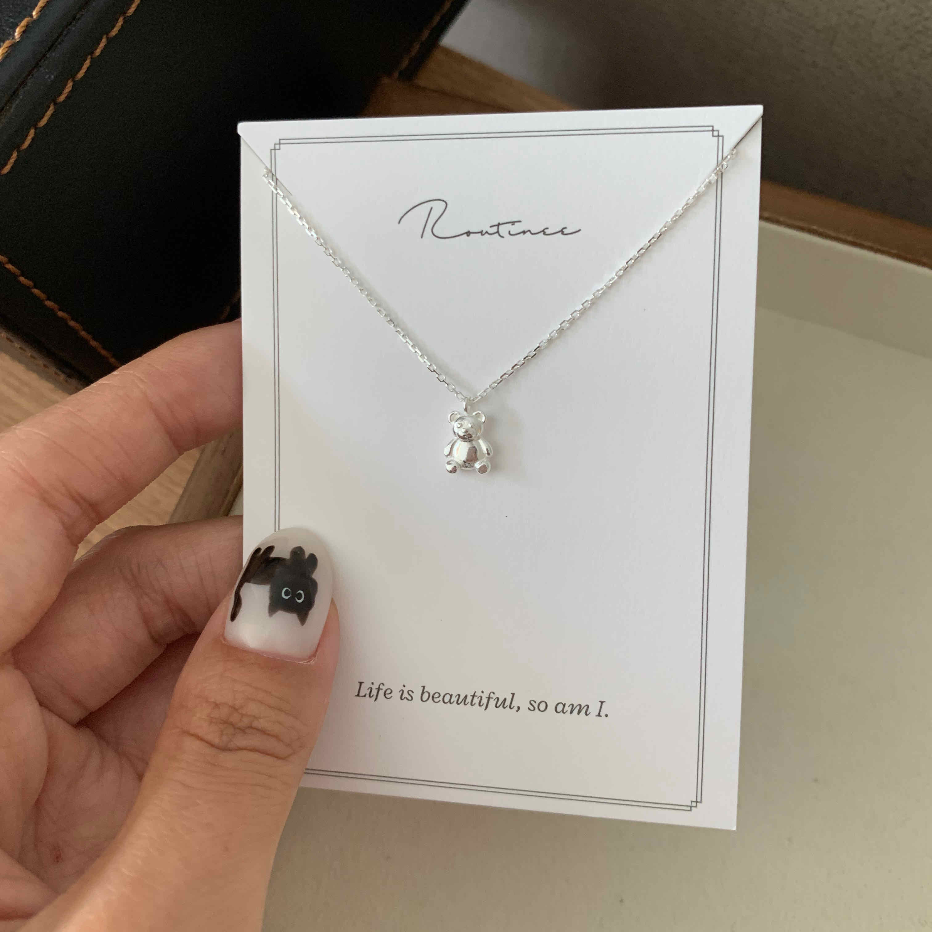 🇰🇷925 silver 胖嘟嘟小熊項鍊