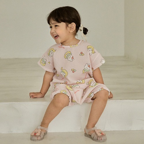 24S/S🌞DTD海灘度假村系列-泡泡紗短袖&褶皺短褲套裝