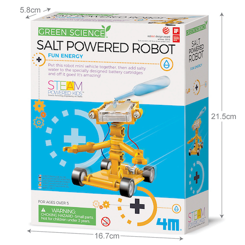 DTSL - 4M Green Science Salt-Powered Robot 鹽水動能機械人 - Package Size