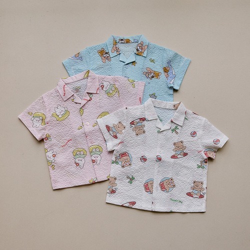 24S/S🌞DTD海灘度假村系列-泡泡紗短袖襯衫 / 泡泡紗清涼短褲