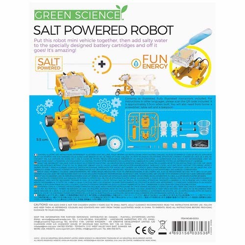 DTSL - 4M Green Science Salt-Powered Robot 鹽水動能機械人 - Behind