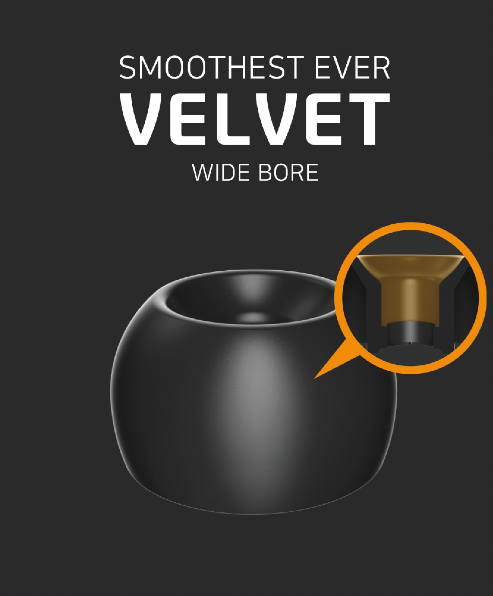 Divinus Velvet Wide Bore矽膠耳塞