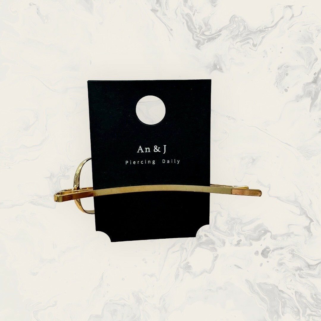 韓國直送髮飾 金屬線條蝴蝶結手工髮夾