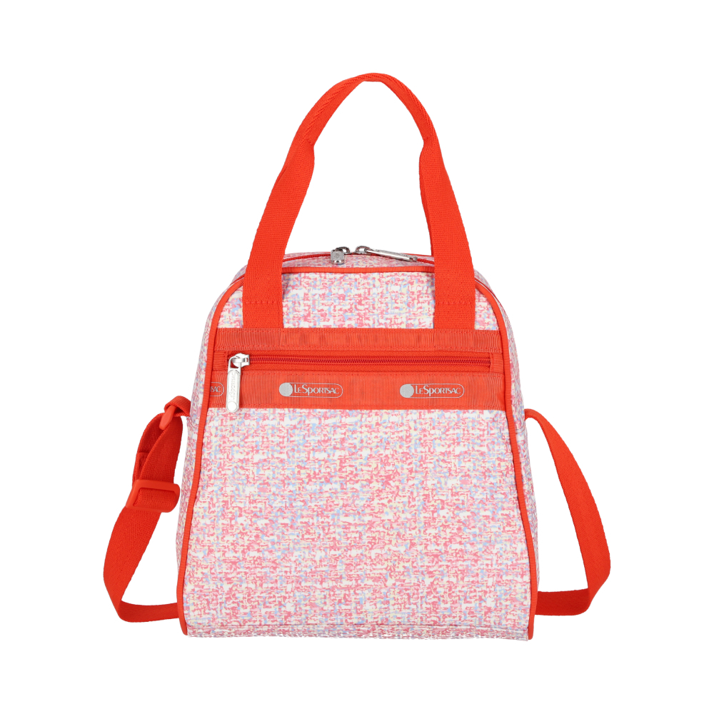 LeSportsac - N/S MINI SATCHEL 迷你兩用斜背包 - 珊瑚夏日花呢