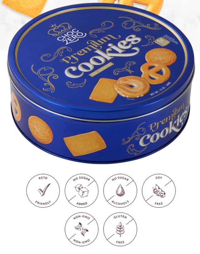 Choczero 零糖添加低碳水/生酮友善曲奇餅 (最佳食用日期為2026年3月28日)