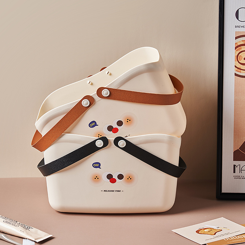 《4364》可愛浴室置物籃(隨機出色)