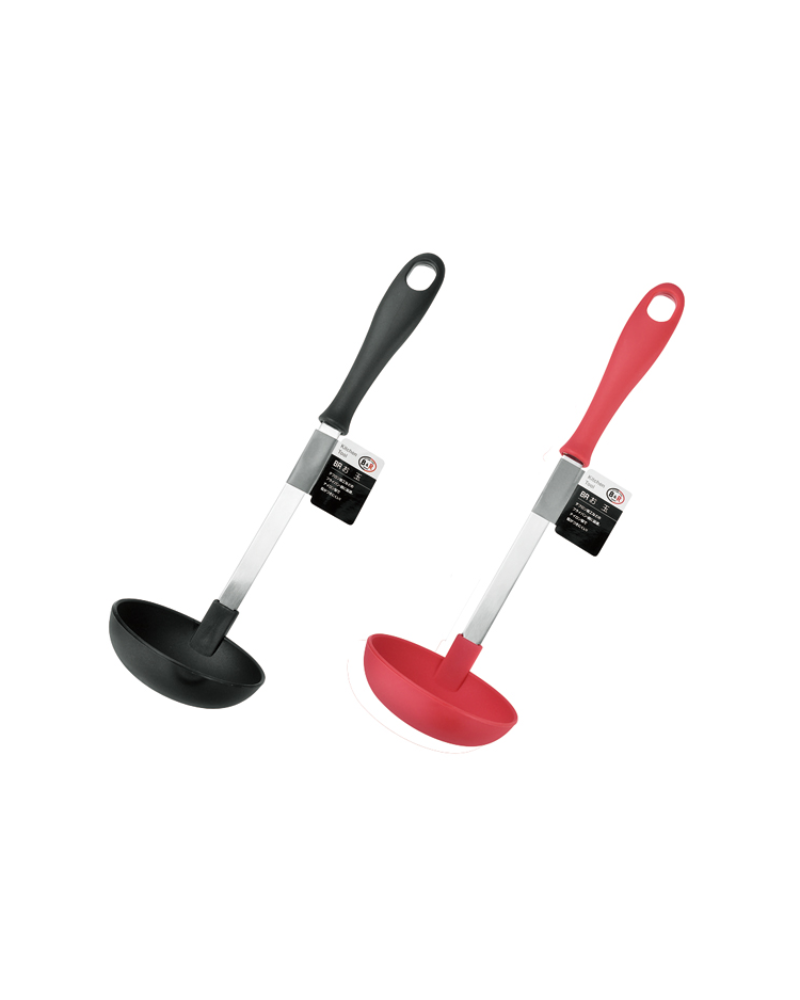 Echo 耐高溫不銹鋼矽膠湯勺 28cm