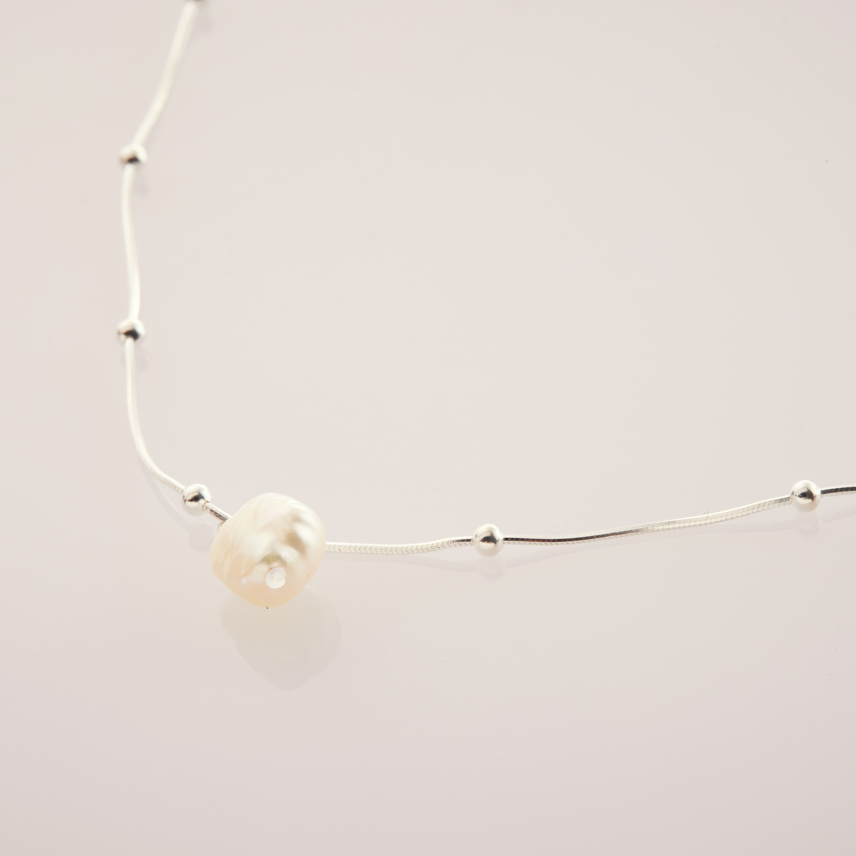 N550|  純銀珍珠項鍊