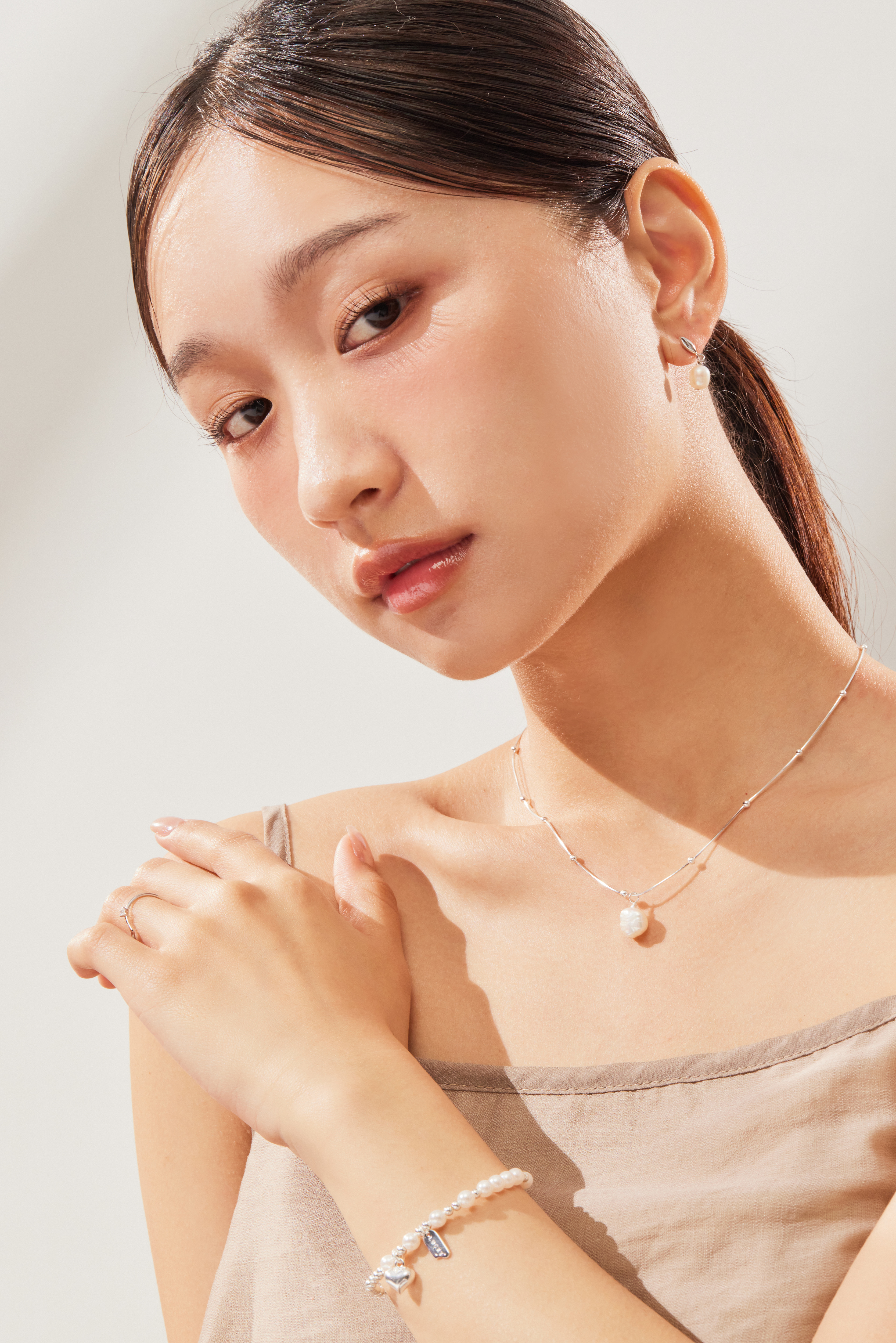 N550|  純銀珍珠項鍊