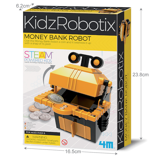 4M KidzRobotix Money Bank Robot 錢箱機械人 - Package Size