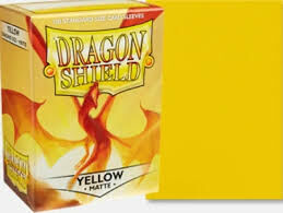 Dragon Shield Standard Size Sleeves (63x88mm) - Clear Yellow Mate (100)