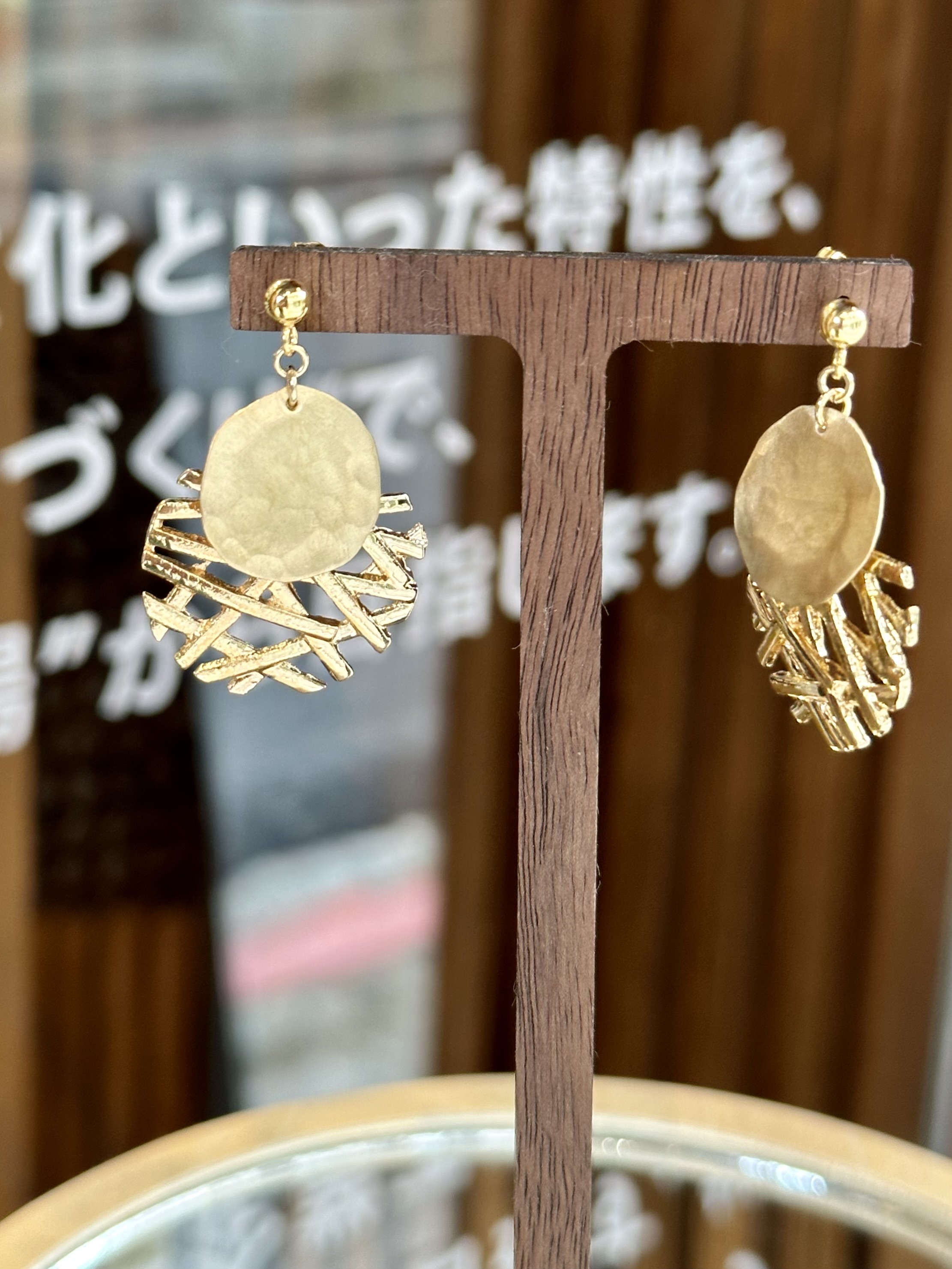 [coco petit.] 黃銅耳環A20