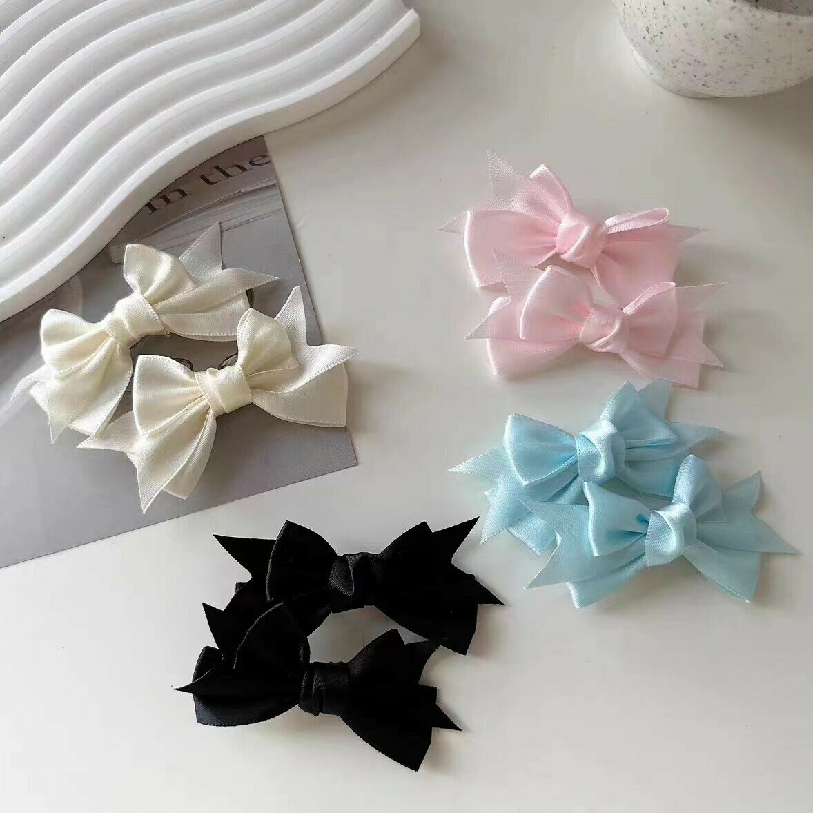 J14緞帶蝴蝶結對夾（一組）