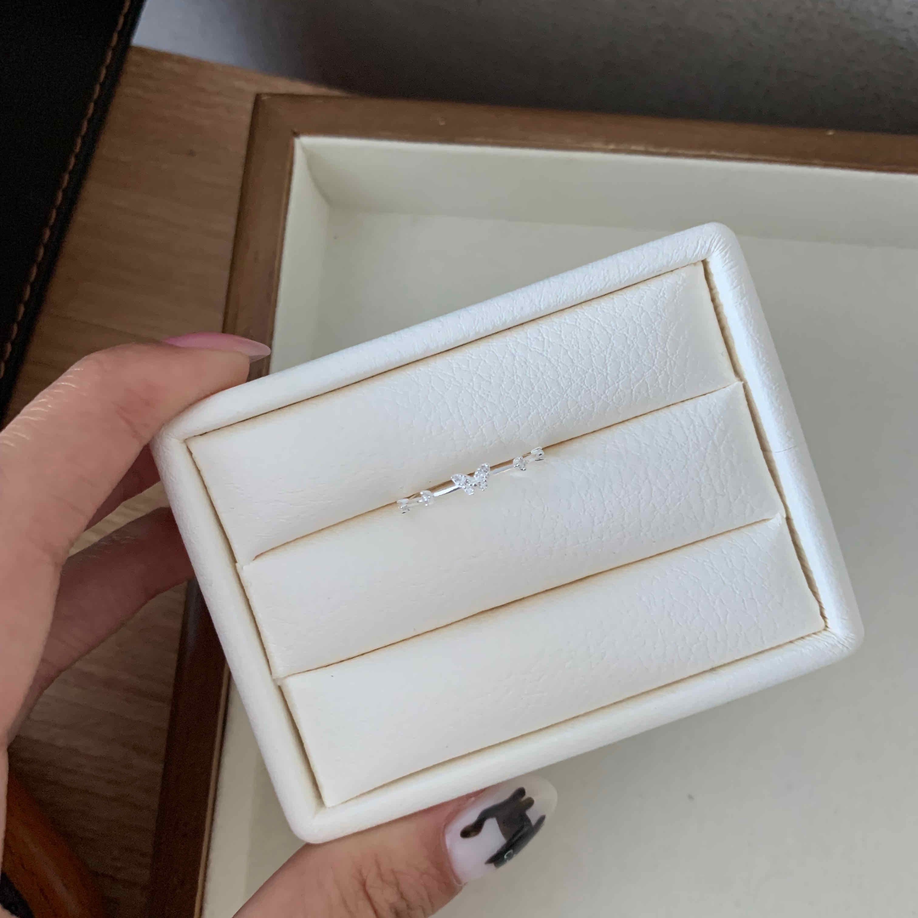 🇰🇷925 silver 蝴蝶鑽戒指